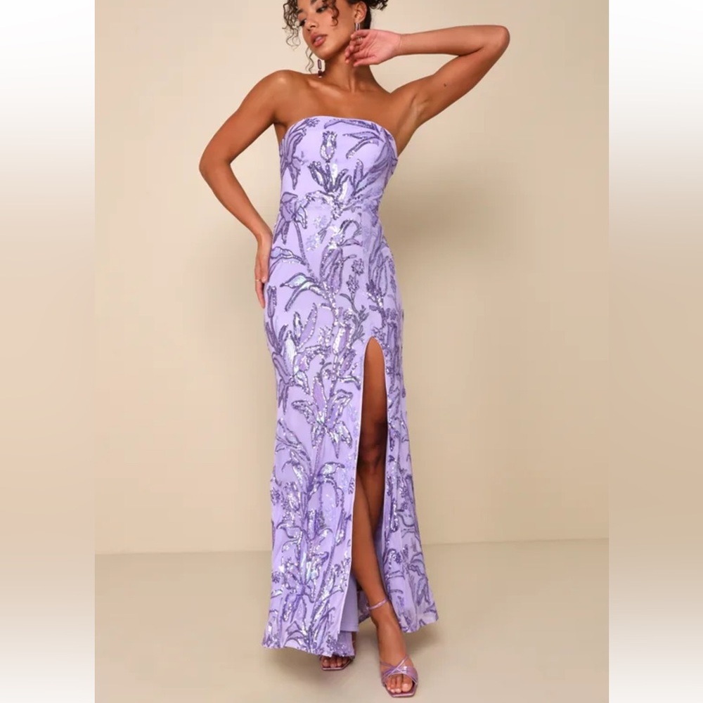 LULUS Shimmering Icon Sequin Gown